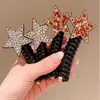 Rhinestone Star Hair Tie Ponytail High Elastic Hertiga Scrunchies Hair Bands for Girl Korean Hair Ropes Bands