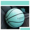 Palline per ragazze Regalo di compleanno Basket Outdoor Indoor Antiscivolo Impermeabile Pu Ball Training Professionale Resistente all'usura Taglia 5 6 72 Dh7Dw