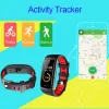 Zincir Akıllı Bilezik CD09 Android iOS Kalp Hızı Akıllı Band Uyku Monitörü Fitness Tracker Bans Basınç Saat Renkli Ekran Spor Bandı