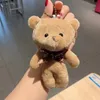 13CM Mini Plush Conjoined Bear Toys Pendant PP Cotton Soft Stuffed Bears Toy Doll Holiday Gift