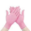 Einweghandschuhe Nitril 50 100 Stück Rosa Einweghandschuhe Wasserdicht Allergie Arbeitssicherheit Gartenarbeit Schwarz234P