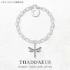 Bangles Dragonfly Charm Armband, Europe 925 Sterling Silver Gift for Women Summer Brand New Bohemia Link Chain Jewelry