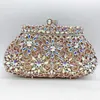 Bl004 envoltório de strass com cristal de metal oco envoltório de jantar com envoltório de diamante bolsa de mão feminina 240221