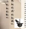 Garden Decorations 1PCS 2.4Meters Mobile Iron Bird Outdoor Rain Chain Decoration Bronze Attached Hanger Wind Chimes Bells For Balcony Door