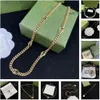 Ggliness Gold Designer G Sieraden Mode Ketting Cadeau Heren Lange Letterkettingen Kettingen voor Mannen Vrouwen Gouden Ketting Sieraden Party -7