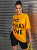 Women's T-Shirt Do What You Love Letter Style Print T-Shirts Women Fashion Hip Hop Streetwear Cotton Oversize Short Sleeve O-Neck Soft Clothing T240221