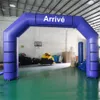 wholesale 8mWx4mH (26x13.2ft) Black Oxford Sport Arch Inflatable Start Line Angle Shape Racing Archway With Removable Sticker Box Can Be Customized