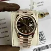 Mense Watch Clean Gold Chocolate Dial Wrapped Best Quality 40mm Model Movement Automatic Waterproof Fashion Men's Watch