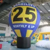 8mH (26ft) with blower Free Ship Outdoor Activities Customized Logo Printing Large Giant Advertising Inflatable Ground Air Balloon for Sale