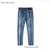 Herren Jeans Herbst Winter Männer Slim Fit European American Tbicon High-End-Marke Kleine gerade Hosen (201-216 dünn) F233-000