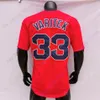 Maglia da baseball Manny Ramirez Nomar Garciaparra Pedro Martinez Varitek Jansen Wakefield Youkilis Pedroia Damon Williams Boggs Fisk Schilling Yastrzemski