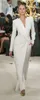 White Double Breasted Blazer Suits Ankle Length X Long Coat Wide Leg Pants Loose Celebrity 2 Pieces Set Custom Made 240219