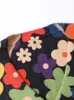 Kobiety z dzianiny kwiatowy żeńskie jesienne jesienne futrzane dzianiny swetry koreańskie moda długie rękawy v szyja luźne kardigany