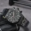 AP 066 Zes steken Alle wijzerplaatwerk Saffierglas AP Horloges Heren Heren ap-horloges Volledig functioneel quartz horloge Hot Luxe merk chronograaf Klok horlogeband Mode