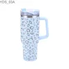 Water Bottles 40Oz Bingba Cup Large-capacity Vacuum Insulation Coffee Warm and Cold Straw Cup Stainless Steel Car Cup YQ240221