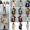 11 kleuren Vrouwen Sherpa Sweatshirt hooded overjas lange mouw fleece zacht vest warm vrouwen mode Winter Kapmantel AAA1030