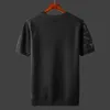 T-shirts pour hommes 2021 Nouveau printemps / été Mens O-Cou Camo Sports Shirt Top Pull Flower Mens T-shirt Ultra Thin Fit T-shirt tricoté W92 J240221