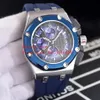 6 Vendi gli orologi da uomo 48 mm Offshore 26568 Cassa in acciaio inossidabile VK Cronografo al quarzo Cinturino in caucciù da lavoro Orologio da uomo230x