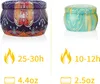 Juego de 4 velas perfumadas de regalo para mujer, vainilla, lavanda, rosa, jazmín, 100% cera de soja con 8% de aceites esenciales con fuerte fragancia, 4,4 oz para aliviar el estrés