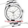 Dostawca fabryki Najwyższa jakość luksusowe zegarek na rękę szafir wieczny 39 mm bez daty White Dial 114300 Automatyczne mechaniczne męże225n