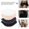 Cuecas 4 pcs almofada lingerie preto homens frente engrenagem esponja copo copos homem swimwear breve