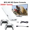 Consoles New M15 Retro Game 2.4g Dual Wireless Controllers HD Output Retro Video Game Console 128G 30000 Game Installed Kids Gifts