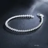 Strand 925 Sterling Silver 4mm Bracelet de perles lisses adapté aux hommes et aux femmes magnifique charme fête cadeau de mariage bijoux de mode