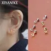 Boucles d'oreilles XIYANIKE douce fleur mignonne Anti-perte vis pour femmes fille mode oreille Piercing bijoux Aretes De Mujer