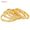 Bangles Apingxun Dubai Gold Color Bangle New Design For Women Bridal Wedding Jewelry African/Indian/Ethiopian Bracelet Party Gift 02034