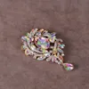 Modieuze Glanzend Glas Strass Corsage Overdreven Gem Jas Accessoires Pin Phantom Druppel Broch 240220