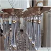 Party Decoration Extran Ring 90 cm Tall 12st Decor Crystal Centerpieces For Tables Gold Flower Stand Wedding Party Centerpiece Decorat OT5FY