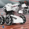 Neue 3-in-1 2,4g 4WD Rc Tank Wasser Bombe Uhr Geste Sensing Off Road Drift Fernbedienung tank mit Musik Licht Rc Auto Kinder Spielzeug 240221