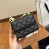 Kleine schwarze Damen-Geldbörsen, klassische Mini-Klappe, Designer-Tasche, Diamantgitter-Umhängetasche für Damen, Markenkette, Umhängetaschen, Designer-Damenhandtasche, Mini-Geldbörse, dhgate