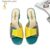 Slippers FABIO PENNY Hot Selling Fashionable and Delicate Patchwork Multi Color LadiesSlippers Womens Slippers Nigeria Style Women Shoe Q240221