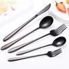 Dinnerware Sets Cutlery Set Gold Stainless Steel Dinnerwar Forks Spoons Knives Silverware