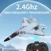 Elektro/RC Flugzeug 2024 Top P530 2,4G 2CH RC Flugzeug Raptor F22 Warplane Version LED Licht Mit Gyroskop Spielzeug EIN Geschenk für Jungen mit Einfachem Fliegen