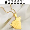 Halsband Nicaragua -karta med städer hänge halsband 14k guld smycken nicaraguan smycken