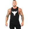 Canotte da uomo Marca Abbigliamento da palestra Maglietta casual in cotone Bodybuilding Stringer Top Uomo Fitness Muscle Guys Canotta senza maniche Canotta