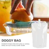 Ta ut containrar 50st transparenta dryckkolvar Stående påse Portable Plastic Drinks Bag (500 ml)