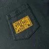 Męskie koszulki Pocket Saint Michael T-shirt Mężczyźni Kobieta Ogółe streetwearne 1 1 Uszkodzony styl Graffiti Umyj czarne sztalce J240221