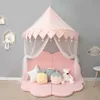 CRIB NETTING NORDIC KIDS SPELA Tält Pink Princess Castle Play House Tipi Enfant Inomhus Baby Girls Crib Canopy Net Bed Tent Children Room Decor