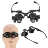 &equipments New Head Wearing Magnifying Lens Double Eye Jewelry Watch Repair Magnifier Loupe Glasses Tattoo Supplies