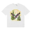 Designer-Rhude-T-Shirt für Herren, trendige Marke Rhude Micro Label Eagle Letter bedrucktes Kurzarm-T-Shirt für Männer und Frauen, American High Street Loose Half