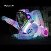 wholesale Grandes décorations de scène de carnaval d'astronaute gonflable à LED 6 m éclairage figure modèle air sauter demi-longueur spaceman pour l'événement