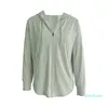 Ny yogajacka som kör is Silke Quick-Torking Outdoor Sports Jacket Casual Mountaineering Sunscreen Yoga Wear Casual Wear