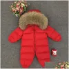 Jumpsuits Nowonarodzony zimowy romper niemowlę snowsuit niemowlę dzieci dzieci śnieg nosza kombinezon w dół koatton liniowca Dziecko Kostium noworo