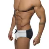 Caleçons hommes sous-vêtements sans couture Patchwork séchage rapide plage maillot de bain bikini Calzoncillos Hombre culotte Jock Strap