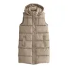 Femmes Gilet Veste Printemps Automne Mode À Capuche Chic Veste Chaude Gilet Jeunesse Élégante Vestes De Rue 210909