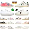 Casual Shoes Super Star Ball Star Sneakers Italy Classic Do-Old Dirty Shoes Snake Skin Heel Suede Cream Sole Women Man White Leather Plaid Plat Glitter Storlek 36-46