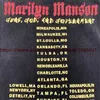 Herrt-shirts tvättade Marilyn Manson T-skjorta män kvinnor vintage tee topps j240221